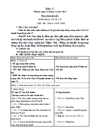 Kế hoạch bài dạy các môn Lớp 5 - Tuần 17 (Thứ 2, 3) - Năm học 2023-2024 - Đặng Thị Xuân