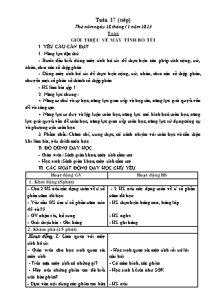 Kế hoạch bài dạy các môn Lớp 5 - Tuần 17 (Thứ 5, 6) - Năm học 2023-2024 - Đặng Thị Xuân