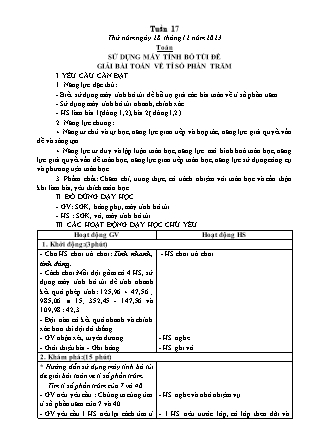 Kế hoạch bài dạy các môn Lớp 5 - Tuần 17 (Tiếp theo) - Năm học 2023-2024 - Lê Thị Hồng Hạnh