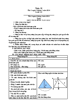 Kế hoạch bài dạy các môn Lớp 5 - Tuần 18 - Năm học 2023-2024 - Thiều Thị Liên