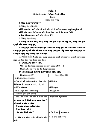 Kế hoạch bài dạy các môn Lớp 5 - Tuần 2 - Năm học 2023-2024 - Lê Thị Hồng Hạnh