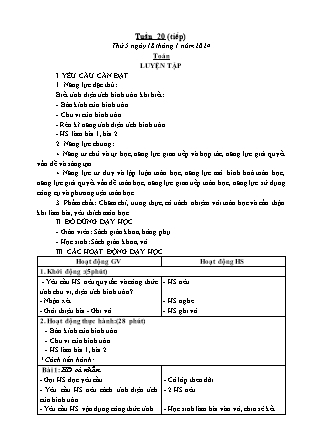Kế hoạch bài dạy các môn Lớp 5 - Tuần 20 (Thứ 5, 6) - Năm học 2023-2024 - Đặng Thị Xuân