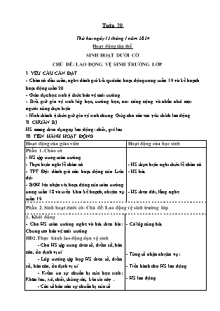 Kế hoạch bài dạy các môn Lớp 5 - Tuần 20 (Tiếp theo) - Năm học 2023-2024 - Lê Thị Hồng Hạnh