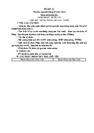 Kế hoạch bài dạy các môn Lớp 5 - Tuần 21 - Năm học 2022-2023 - Đặng Thị Thu Hà