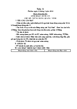 Kế hoạch bài dạy các môn Lớp 5 - Tuần 21 (Thứ 2, 3, 4) - Năm học 2023-2024 - Thiều Thị Liên