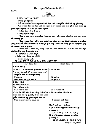 Kế hoạch bài dạy các môn Lớp 5 - Tuần 22 (Tiếp theo) - Năm học 2022-2023 - Đặng Thị Thu Hà