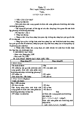 Kế hoạch bài dạy các môn Lớp 5 - Tuần 22 (Tiếp theo) - Năm học 2023-2024 - Lê Thị Hồng Hạnh
