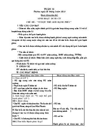 Kế hoạch bài dạy các môn Lớp 5 - Tuần 23 - Năm học 2022-2023 - Đặng Thị Thu Hà