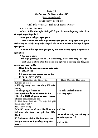 Kế hoạch bài dạy các môn Lớp 5 - Tuần 23 - Năm học 2023-2024 - Thiều Thị Liên