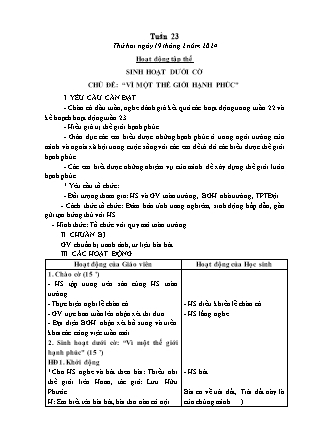 Kế hoạch bài dạy các môn Lớp 5 - Tuần 23 (Thứ 2, 3) - Năm học 2023-2024 - Đặng Thị Xuân