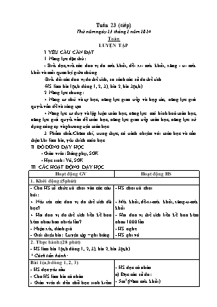 Kế hoạch bài dạy các môn Lớp 5 - Tuần 23 (Thứ 5, 6) - Năm học 2023-2024 - Đặng Thị Xuân