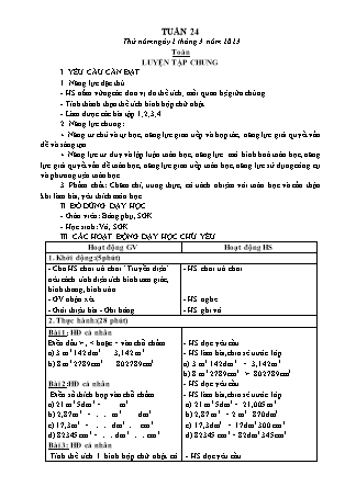Kế hoạch bài dạy các môn Lớp 5 - Tuần 24 (Tiếp theo) - Năm học 2022-2023 - Đặng Thị Thu Hà