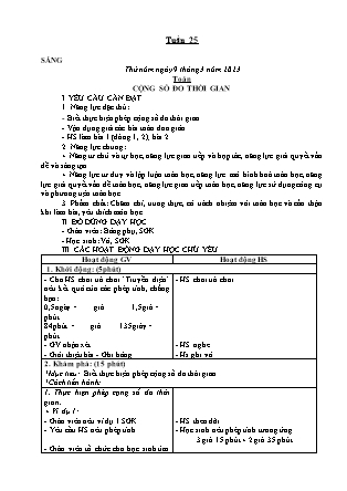 Kế hoạch bài dạy các môn Lớp 5 - Tuần 25 - Năm học 2022-2023 - Thiều Thị Liên