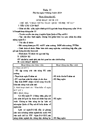 Kế hoạch bài dạy các môn Lớp 5 - Tuần 25 (Thứ 2, 3) - Năm học 2023-2024 - Đặng Thị Xuân