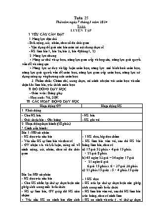 Kế hoạch bài dạy các môn Lớp 5 - Tuần 25 (Thứ 5, 6) - Năm học 2023-2024 - Thiều Thị Liên