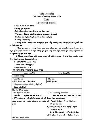 Kế hoạch bài dạy các môn Lớp 5 - Tuần 26 (Thứ 5, 6) - Năm học 2023-2024 - Đặng Thị Xuân