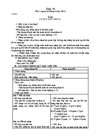 Kế hoạch bài dạy các môn Lớp 5 - Tuần 26 (Tiếp theo) - Năm học 2022-2023 - Đặng Thị Thu Hà