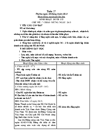 Kế hoạch bài dạy các môn Lớp 5 - Tuần 27 - Năm học 2022-2023 - Đặng Thị Thu Hà