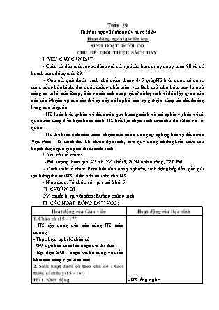 Kế hoạch bài dạy các môn Lớp 5 - Tuần 29 (Thứ 2, 3) - Năm học 2023-2024 - Đặng Thị Xuân