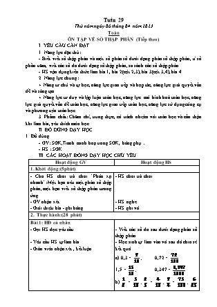 Kế hoạch bài dạy các môn Lớp 5 - Tuần 29 (Tiếp theo) - Năm học 2022-2023 - Thiều Thị Liên
