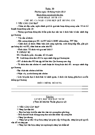Kế hoạch bài dạy các môn Lớp 5 - Tuần 30 (Tiếp theo) - Năm học 2022-2023 - Đặng Thị Thu Hà