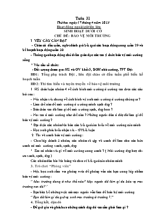 Kế hoạch bài dạy các môn Lớp 5 - Tuần 31 - Năm học 2022-2023 - Đặng Thị Thu Hà
