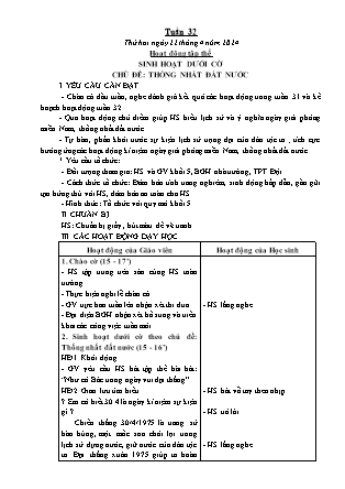 Kế hoạch bài dạy các môn Lớp 5 - Tuần 32 - Năm học 2023-2024 - Lê Thị Hồng Hạnh