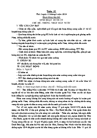 Kế hoạch bài dạy các môn Lớp 5 - Tuần 32 - Năm học 2023-2024 - Thiều Thị Liên