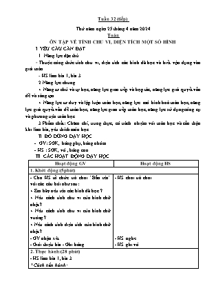 Kế hoạch bài dạy các môn Lớp 5 - Tuần 32 (Thứ 6) - Năm học 2023-2024 - Đặng Thị Xuân