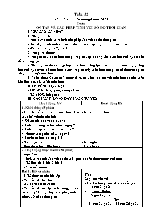Kế hoạch bài dạy các môn Lớp 5 - Tuần 32 (Tiếp theo) - Năm học 2022-2023 - Đặng Thị Thu Hà
