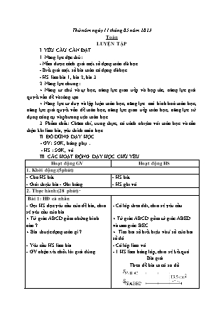 Kế hoạch bài dạy các môn Lớp 5 - Tuần 34 (Tiếp theo) - Năm học 2022-2023 - Trần Thị Việt Hà