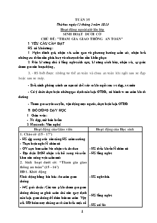 Kế hoạch bài dạy các môn Lớp 5 - Tuần 35 - Năm học 2022-2023 - Đặng Thị Thu Hà