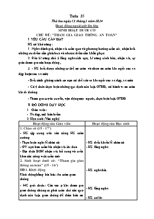 Kế hoạch bài dạy các môn Lớp 5 - Tuần 35 - Năm học 2023-2024 - Lê Thị Hồng Hạnh