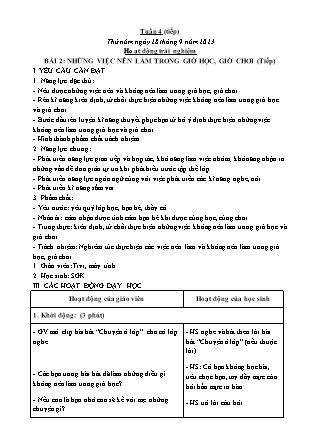 Kế hoạch bài dạy các môn Lớp 5 - Tuần 4 (Thứ 5, 6) - Năm học 2023-2024 - Đặng Thị Xuân