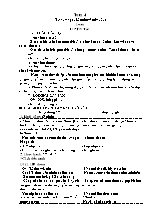 Kế hoạch bài dạy các môn Lớp 5 - Tuần 4 (Tiếp theo) - Năm học 2023-2024 - Lê Thị Hồng Hạnh