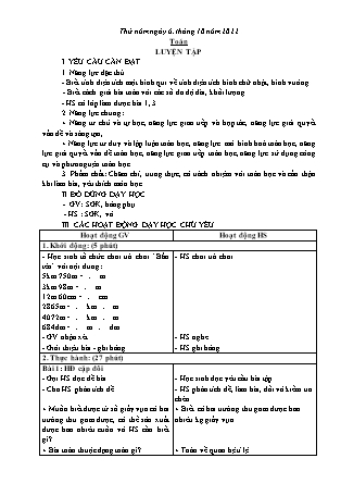 Kế hoạch bài dạy các môn Lớp 5 - Tuần 5 - Năm học 2022-2023 - Đặng Thị Thu Hà