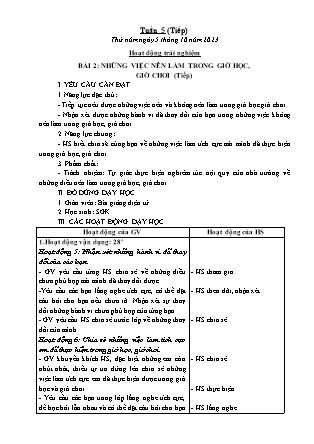 Kế hoạch bài dạy các môn Lớp 5 - Tuần 5 (Thứ 5, 6) - Năm học 2023-2024 - Đặng Thị Xuân