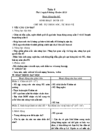 Kế hoạch bài dạy các môn Lớp 5 - Tuần 6 (Thứ 2, 3) - Năm học 2023-2024 - Đặng Thị Xuân