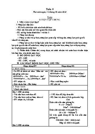 Kế hoạch bài dạy các môn Lớp 5 - Tuần 6 (Tiếp theo) - Năm học 2023-2024 - Thiều Thị Liên