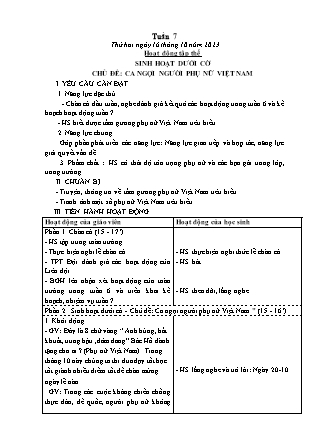 Kế hoạch bài dạy các môn Lớp 5 - Tuần 7 - Năm học 2023-2024 - Lê Thị Hồng Hạnh