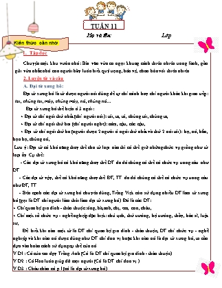 Đề cương ôn tập Tiếng Việt Lớp 5 - Tuần 11