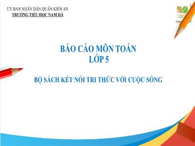 Đề cương ôn tập Toán 5 (Kết nối tri thức)