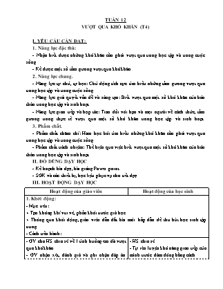 Giáo án Đạo đức 5 (Kết nối tri thức) - Tuần 12