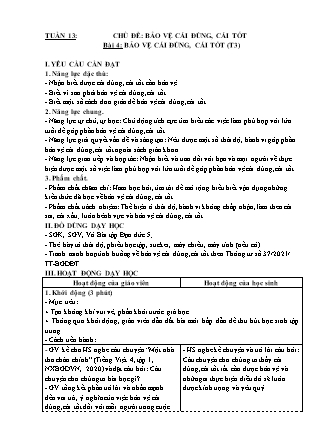 Giáo án Đạo đức 5 (Kết nối tri thức) - Tuần 15