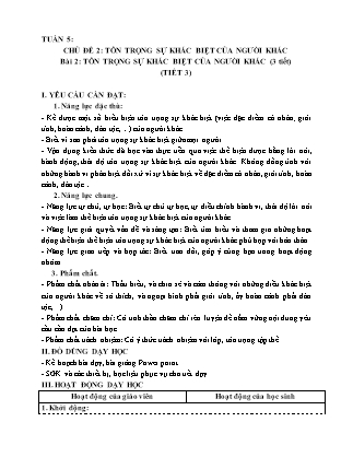 Giáo án Đạo đức 5 (Kết nối tri thức) - Tuần 7