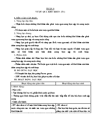 Giáo án Đạo đức 5 (Kết nối tri thức) - Tuần 9