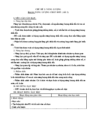 Giáo án Khoa học 5 (Kết nối tri thức) - Tuần 11