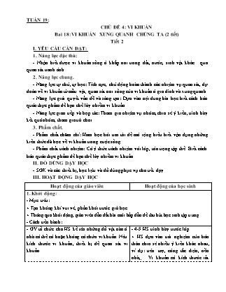 Giáo án Khoa học 5 (Kết nối tri thức) - Tuần 19