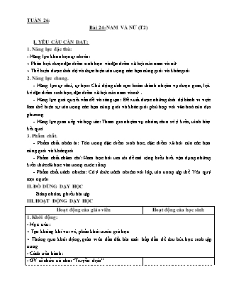 Giáo án Khoa học 5 (Kết nối tri thức) - Tuần 26