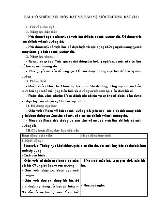 Giáo án Khoa học 5 (Kết nối tri thức) - Tuần 3